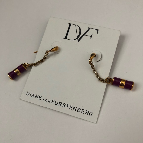 DVF Purple Earrings - Picture 3 of 7